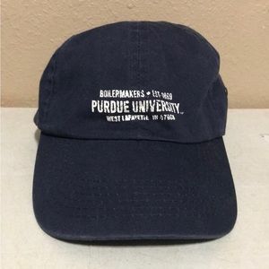 Purdue Boilermakers NCAA Navy Blue Hat Cap Strapback Adjustable